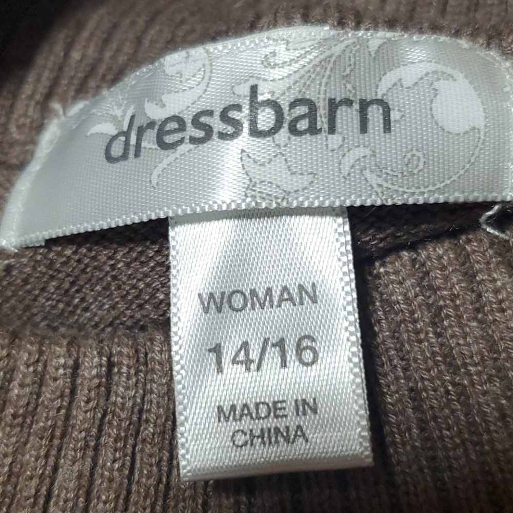 Dress Barn brown sweater size 14/16 - Picture 5 of 7